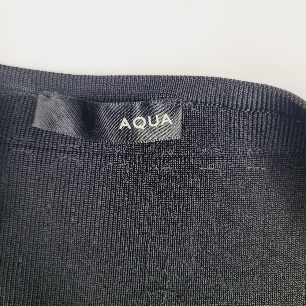 Aqua Sequin Mini little Black Dress Womens Small V-Neck Cocktail Party Club Sexy - Picture 3 of 10
